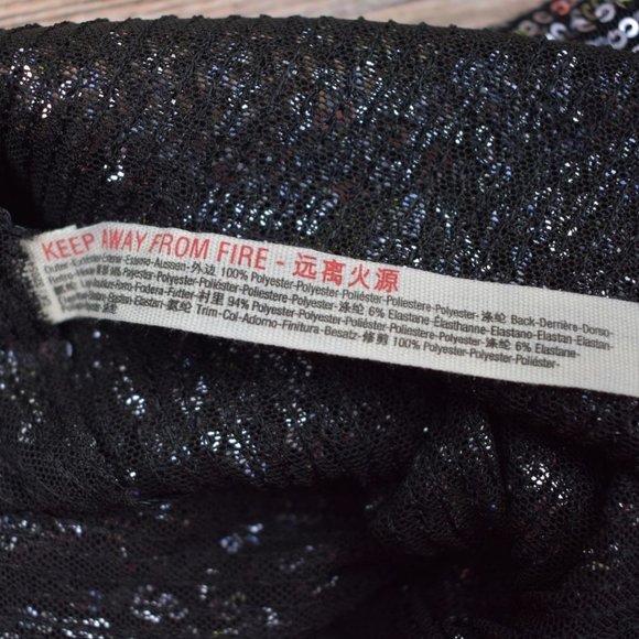 Sale! FP Gold Rush Sequin Mini Dress Black - Picture 15 of 16